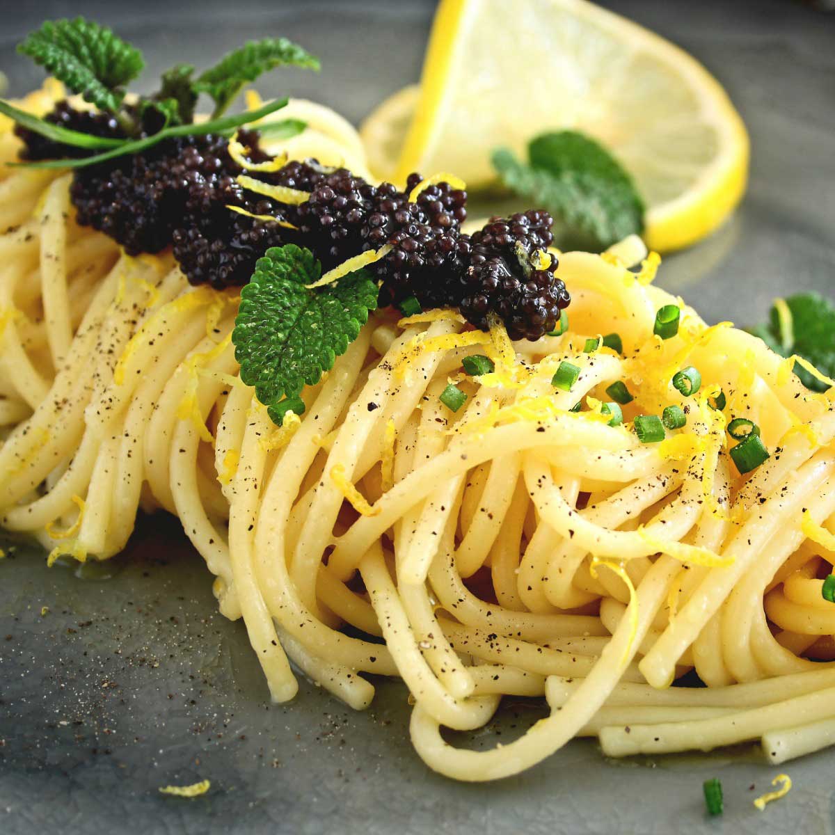 YLC-Caviar-Photos-Caviar-Pasta-with-Lemon-Butter-Sauce